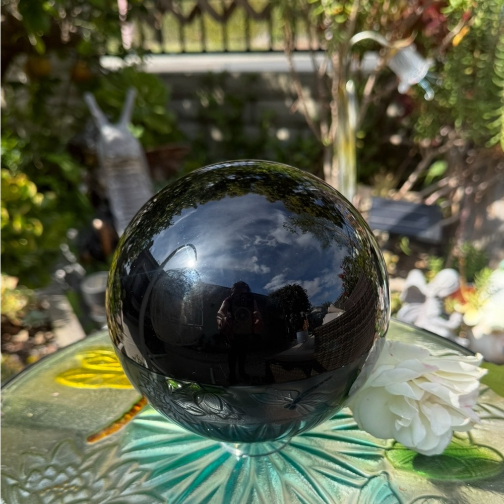 Black Obsidian Sphere 4 inches
